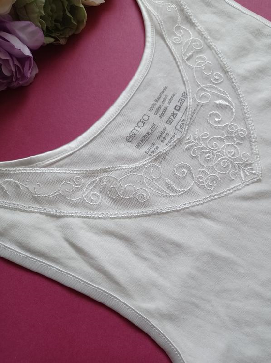 تاپ نخی طرحدار بلند اسمارا 68 نمای یقه