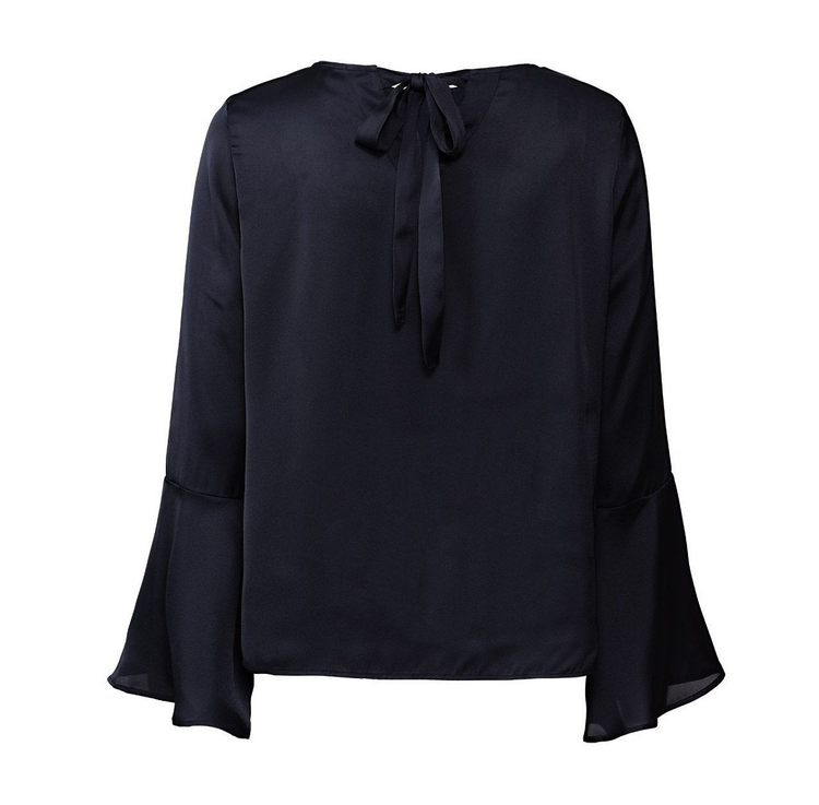 بلوز آستین کلوش سرمه ای اسمارا دخترانه و زنانه 81 پشت