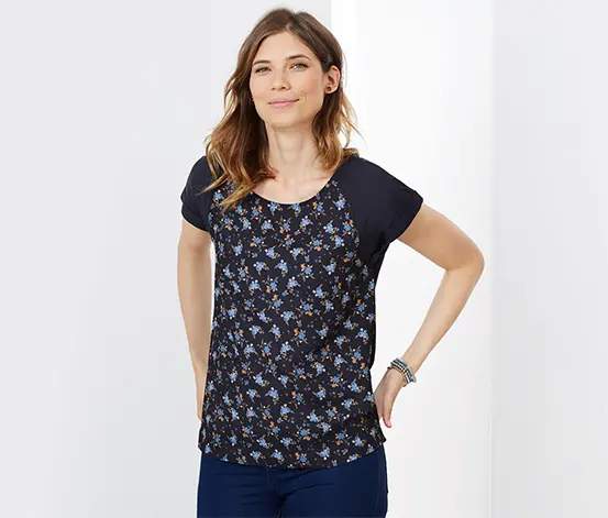 تیشرت طرح دار زنانه برندچیبو 94 تنخور