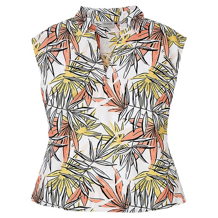 بلوز آستین کوتاه لنین زنانه برند blue motion 170 رخ کار