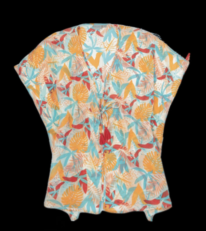 کافتان زنانه حریر برند blue motion 178 رخ کار