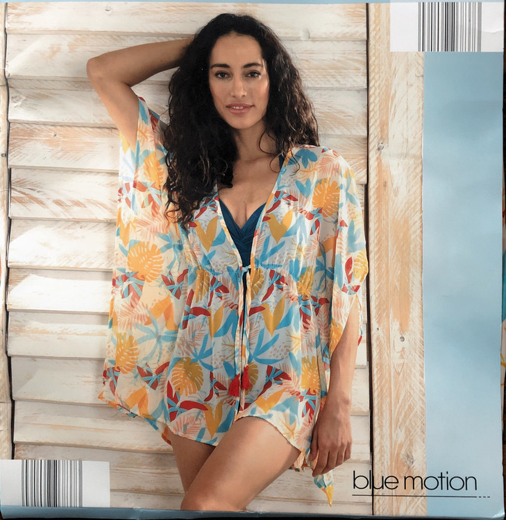 کافتان زنانه حریر برند blue motion 178 تنخور