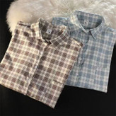 شومیز مانتویی چهار خانه