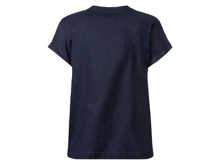 بلوز زنانه کتان آستین کوتاه برند esmara 265 پشت کار