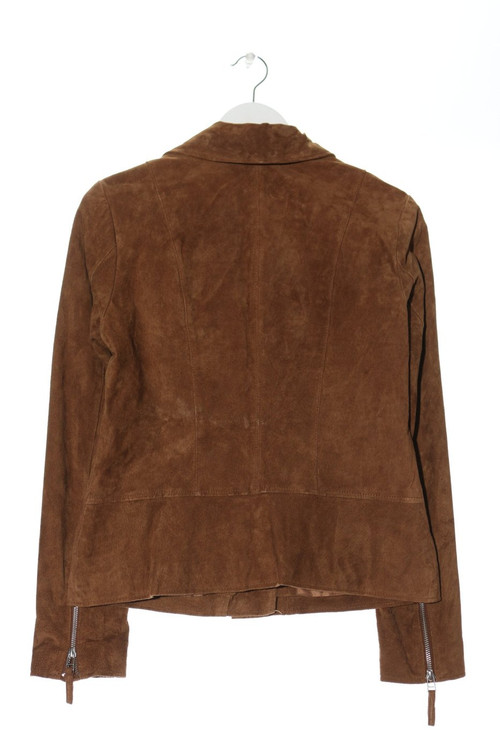 کاپشن چرم زنانه کوتاه یقه انگلیسی اسپرت برند esmara 269 پشت کار