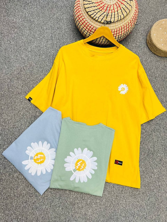 تیشرت زنانه گل بابونه 277 طرح 7