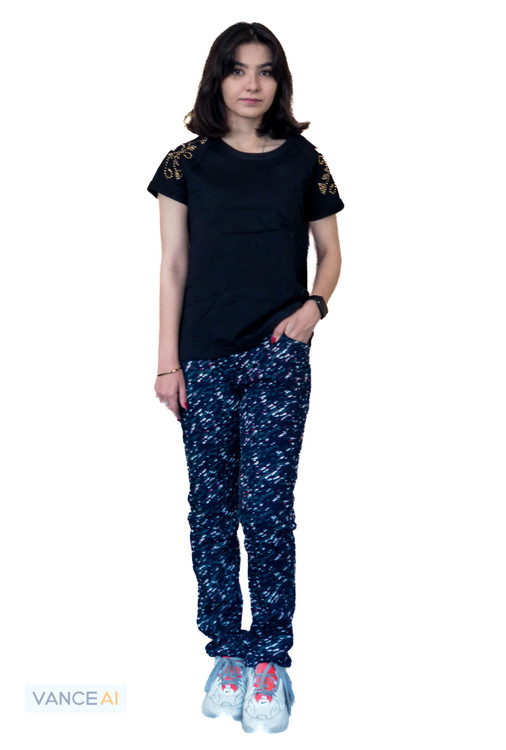 شلوار کتان زنانه مولتی کالر برند jbc 301 تنخور