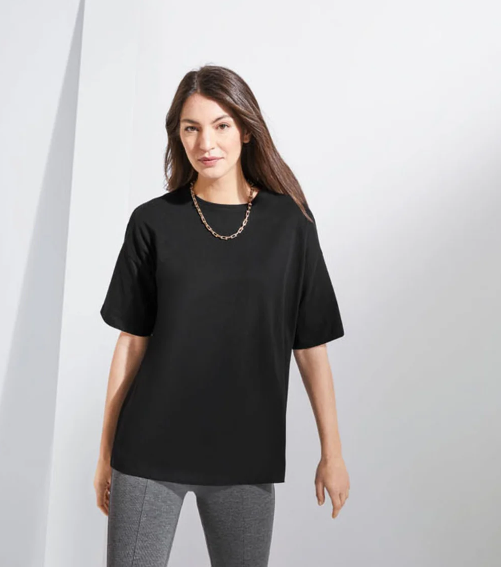 تیشرت زنانه برند esmara مشکی سایز M40/42 - 330 تنخور