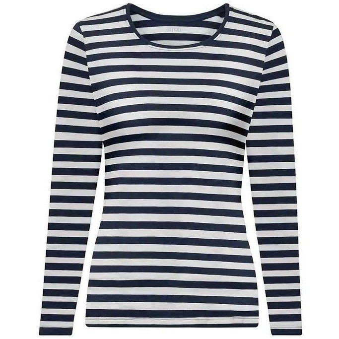 371-تیشرت راه راه سفید مشکی