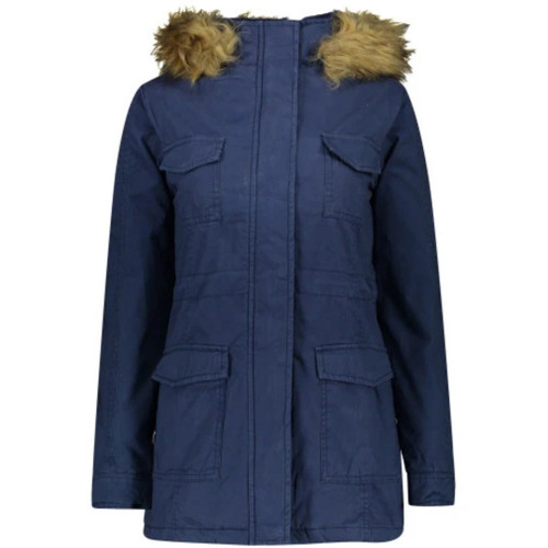 411-کاپشن کتان زنانه خزدار -1