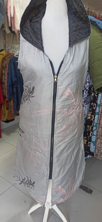 415-پافر کلاهدار بلند دو رویه طرحدار دخترانه-2