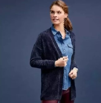 رویه بافت مخملی زنانه بلند برند اسمارا -418