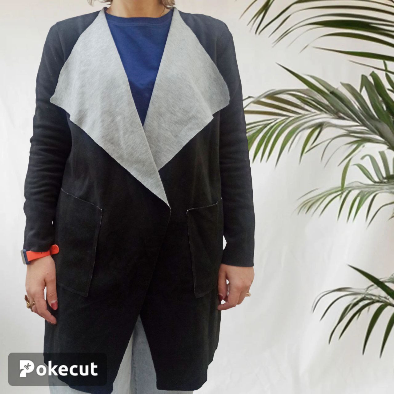 رویه مخمل یقه آرشال  زنانه بلند برند اسمارا 428-2