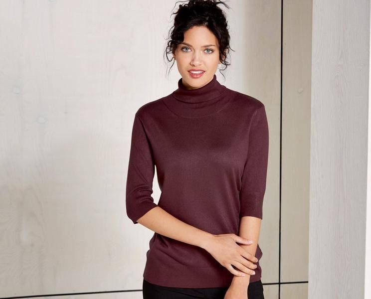 بلوز بافت تریکو یقه اسکی زنانه اسمارا 448-5