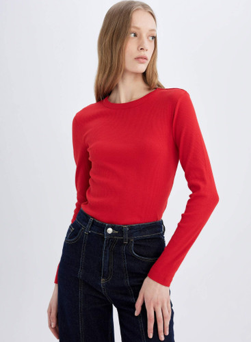 تیشرت نخی زنانه Basics-452-1