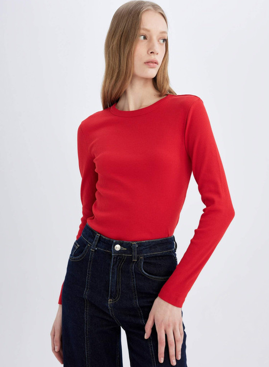 تیشرت نخی زنانه Basics-452-1