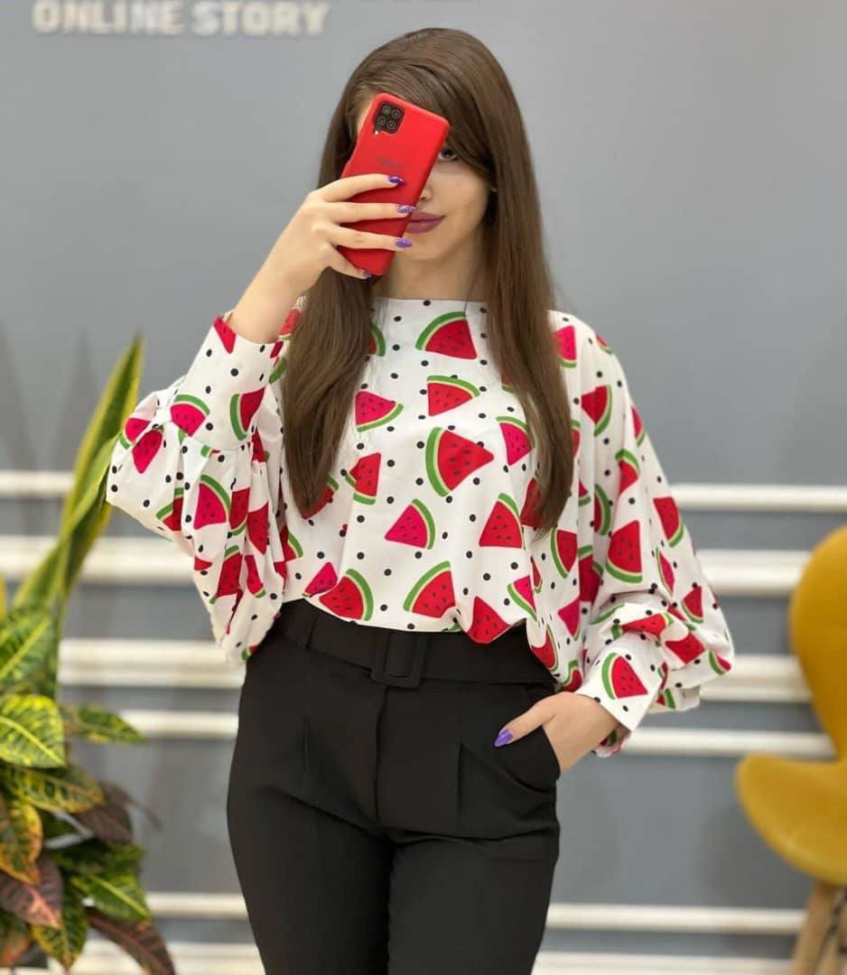 بلوز آستین کیمینوزنانه -یلدایی 456