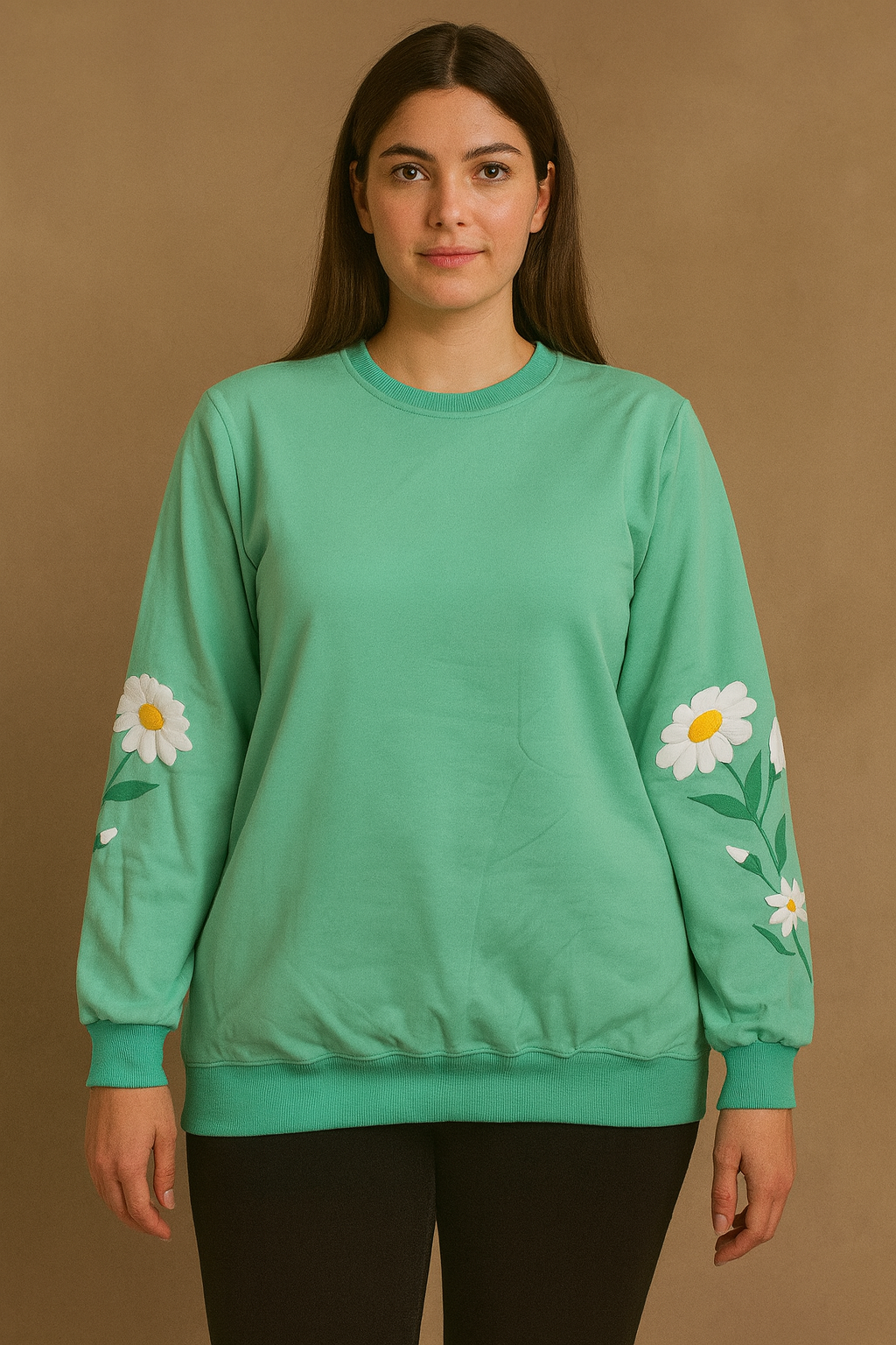 بلوز آستین گلدار زنانه 461-3