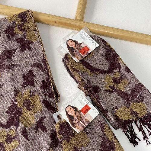 شال موهر گلدار زنانه اکسسوریز 476