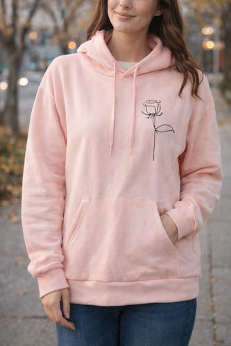 هودی کلاهدار دخترانه گل رز488