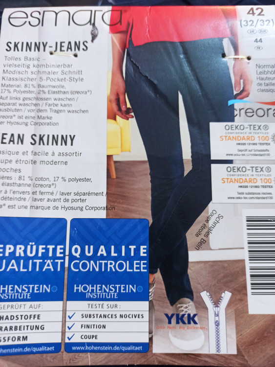 شلوار جین زنانه اسکینی طرح1