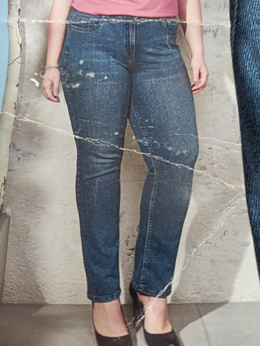 شلوار جین زنانه سایز بزرگ ُSLIM FIT برند بلو موشن