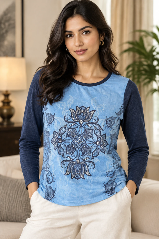 تیشرت زنانه طرحدار